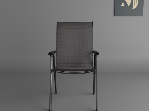Metal for offices and roomsA chair for modern rooms and offices 3D Модель