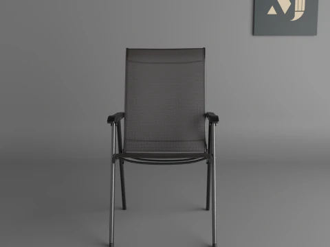 Metal for offices and roomsA chair for modern rooms and offices 3D Model