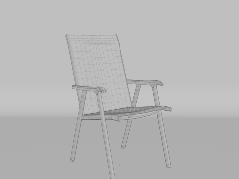 Metal for offices and roomsA chair for modern rooms and offices 3D Модель
