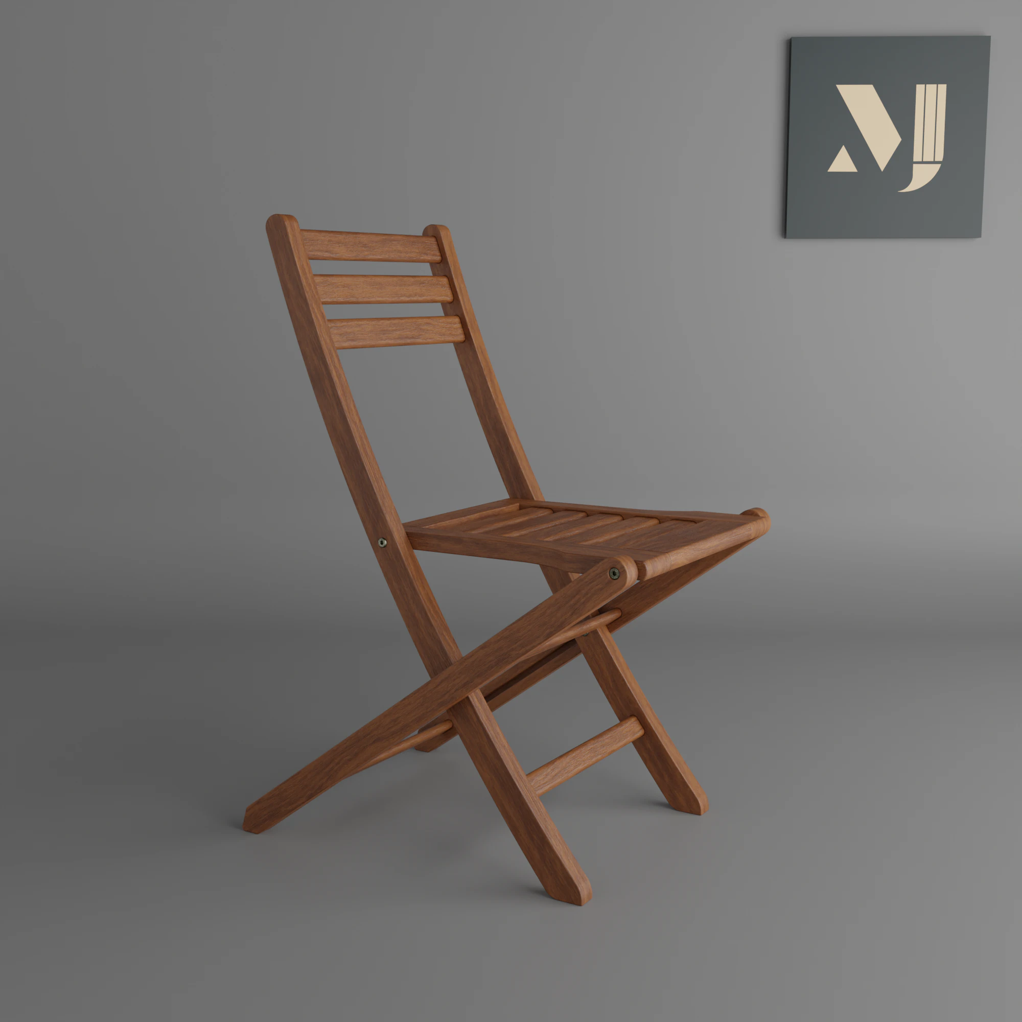 Wooden chairA chair for modern rooms and offices 3D Model .c4d .max .obj .3ds .fbx .stl .blend 