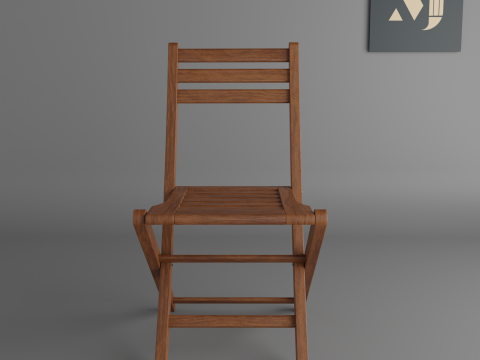 Wooden chairA chair for modern rooms and offices Modelo 3D