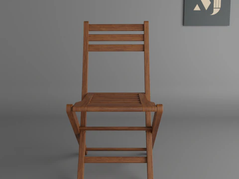 Wooden chairA chair for modern rooms and offices 3D Model