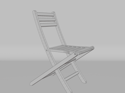 Wooden chairA chair for modern rooms and offices Modelo 3D
