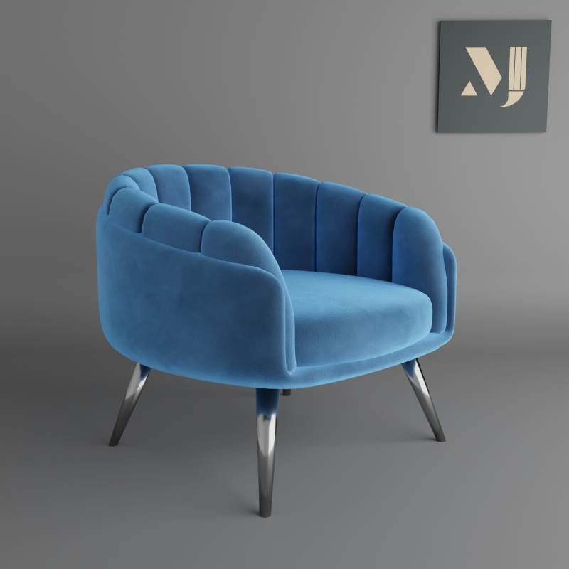 Sofa for home and officeA chair for modern rooms and offices 3D Model .c4d .max .obj .3ds .fbx .stl .blend 