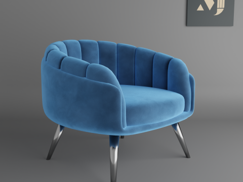 Sofa for home and officeA chair for modern rooms and offices 3D Model