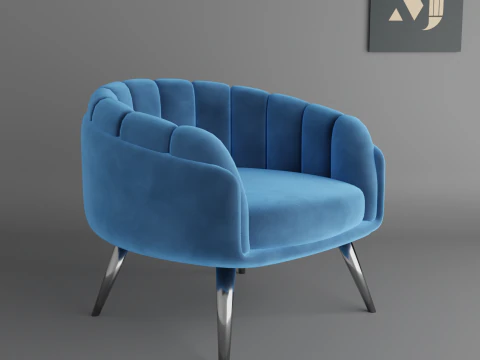 家庭用ソファとモダンな部屋やオフィス用のオフィスチェア 3Dモデル