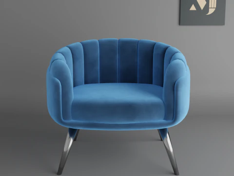 Sofa for home and officeA chair for modern rooms and offices 3D Model