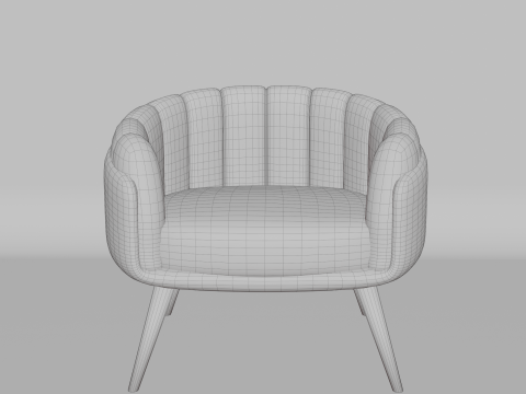 Sofa for home and officeA chair for modern rooms and offices 3D Model