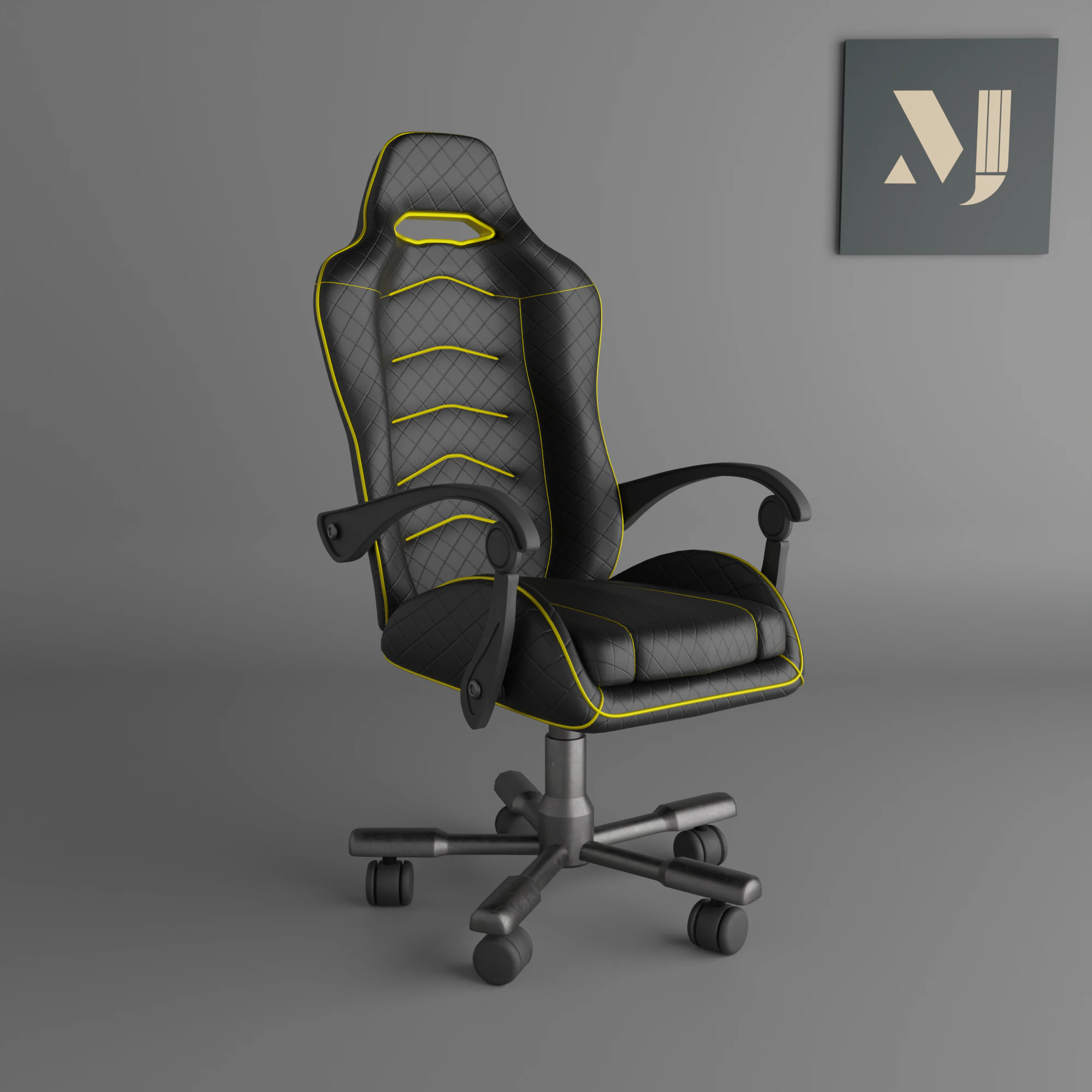 Ergonomic Premium Gaming Chair for Streamers and Gamersquality and beautiful chair for home and off 3D Model .c4d .max .obj .3ds .fbx .stl .blend 