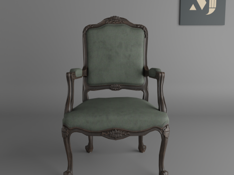 Low poly sofaquality and beautiful chair for home and office 3D 모델