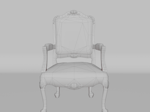 Low poly sofaquality and beautiful chair for home and office 3D 모델