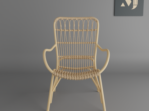 Wicker chairquality and beautiful chair for home and office 3D 모델