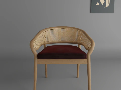 클래식한 스타일의 아름다운 바구니 의자가정과 사무실을 위한 품질과 아름다운 의자 3D 모델