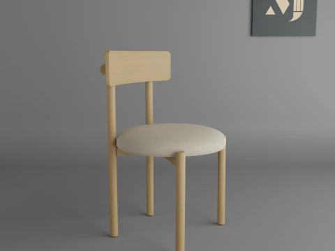 Wooden chair for home and apartmentquality and beautiful chair for home and office 3D Model