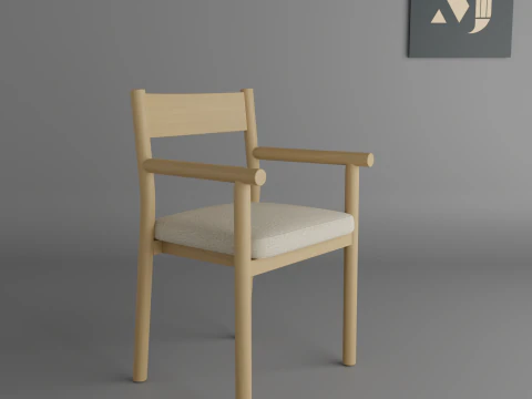 Wooden chair for home and apartmentquality and beautiful chair for home and office 3D Model
