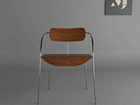 Ev ve ofis i&ccedil;in ahşap sandalyeEv ve ofis i&ccedil;in kaliteli ve g&uuml;zel sandalye 3D Model