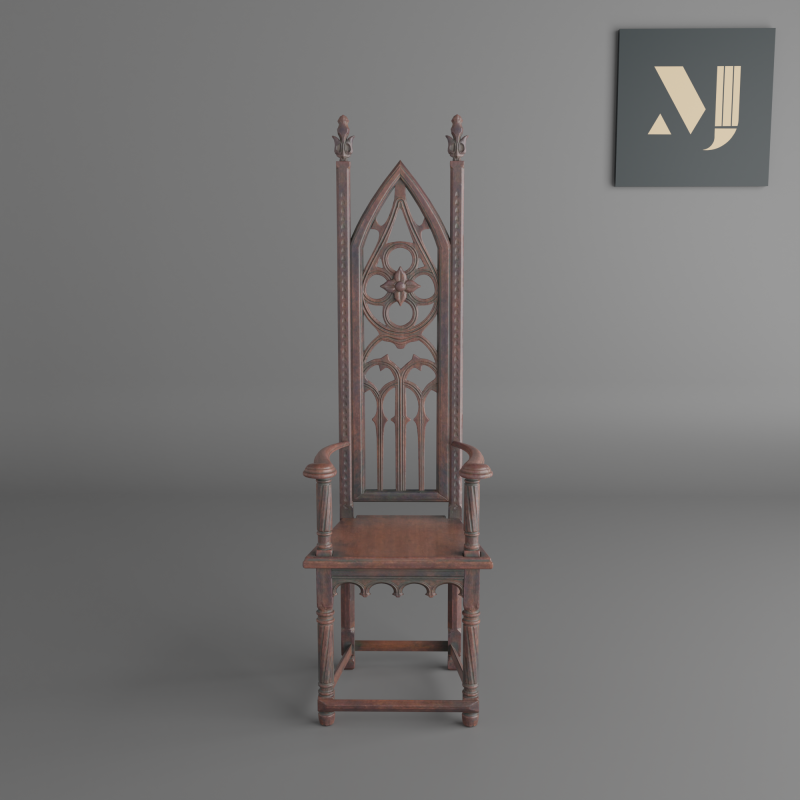 Ancient throne quality and beautiful chair for home and office Modello 3D .c4d .max .obj .3ds .fbx .stl .blend