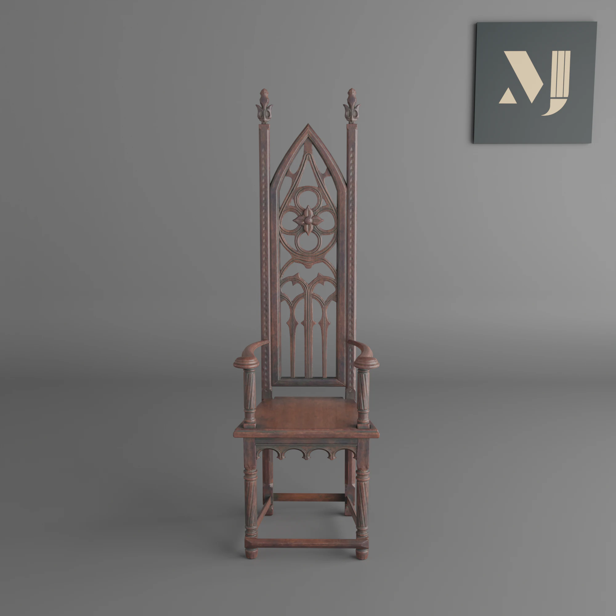 Ancient throne quality and beautiful chair for home and office 3D Model .c4d .max .obj .3ds .fbx .stl .blend 
