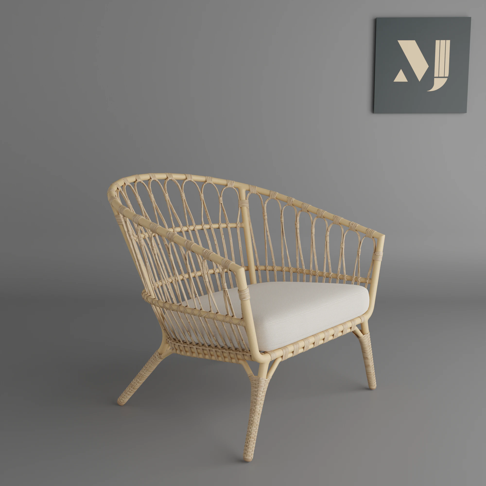 Basket chairquality and beautiful chair for home and office 3D Model .c4d .max .obj .3ds .fbx .stl .blend 