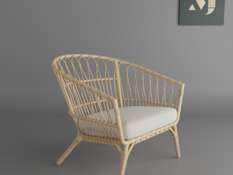 Basket chairquality and beautiful chair for home and office 3Dモデル