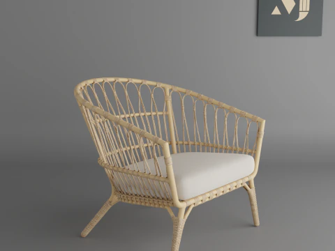 Basket chairquality and beautiful chair for home and office 3D Model