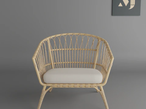 Basket chairquality and beautiful chair for home and office 3D Model