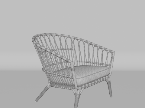 Basket chairquality and beautiful chair for home and office 3D Model