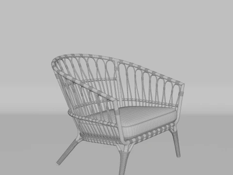 Basket chairquality and beautiful chair for home and office 3D Model