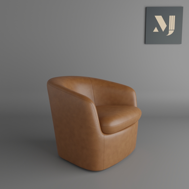 Leather sofaquality and beautiful chair for home and office Modèle 3D .c4d .max .obj .3ds .fbx .stl .blend 