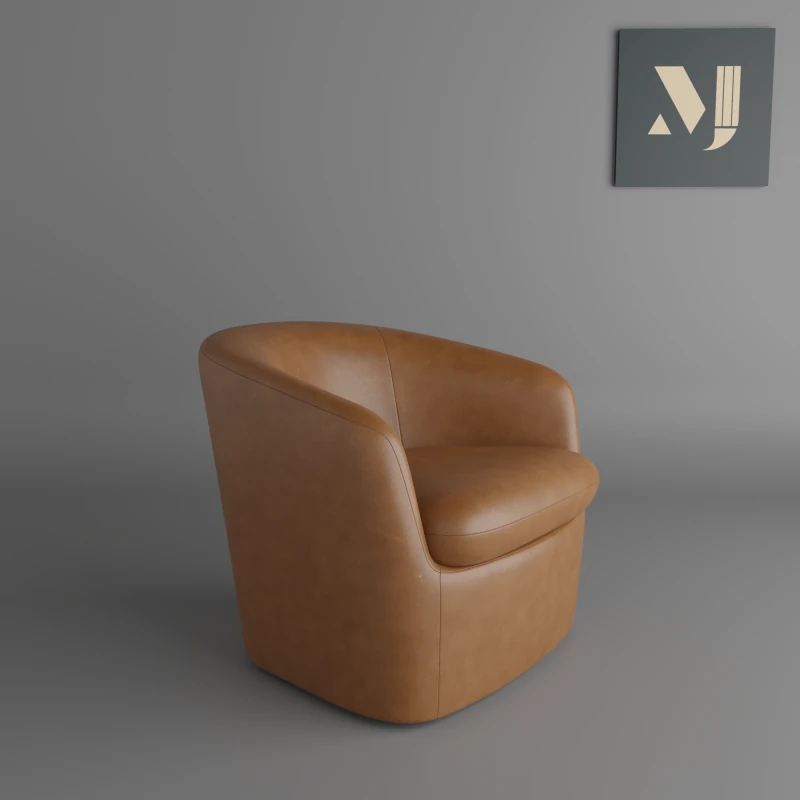 Ev ve ofis i&ccedil;in deri kanepe kalitesi ve g&uuml;zel sandalye 3D Model .c4d .max .obj .3ds .fbx .stl .blend 