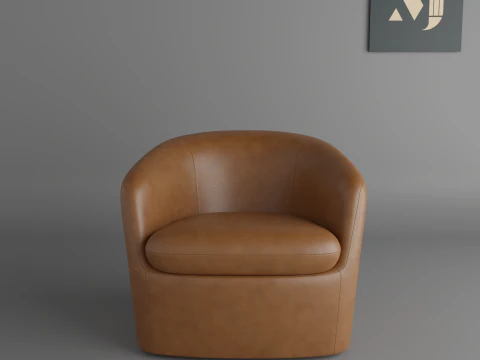 Ev ve ofis i&ccedil;in deri kanepe kalitesi ve g&uuml;zel sandalye 3D Model