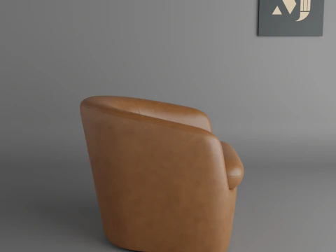 Ev ve ofis i&ccedil;in deri kanepe kalitesi ve g&uuml;zel sandalye 3D Model