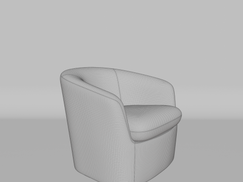 Leather sofaquality and beautiful chair for home and office Modèle 3D