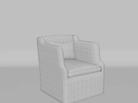 A beautiful sofa for rooms and officesquality and beautiful chair for home and office 3D Model
