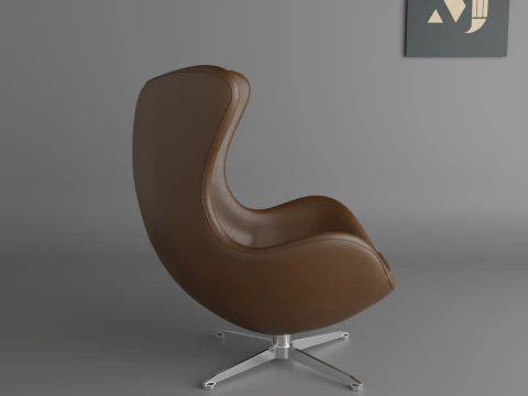 Leather sofa chairquality and beautiful chair for home and office 3D Model