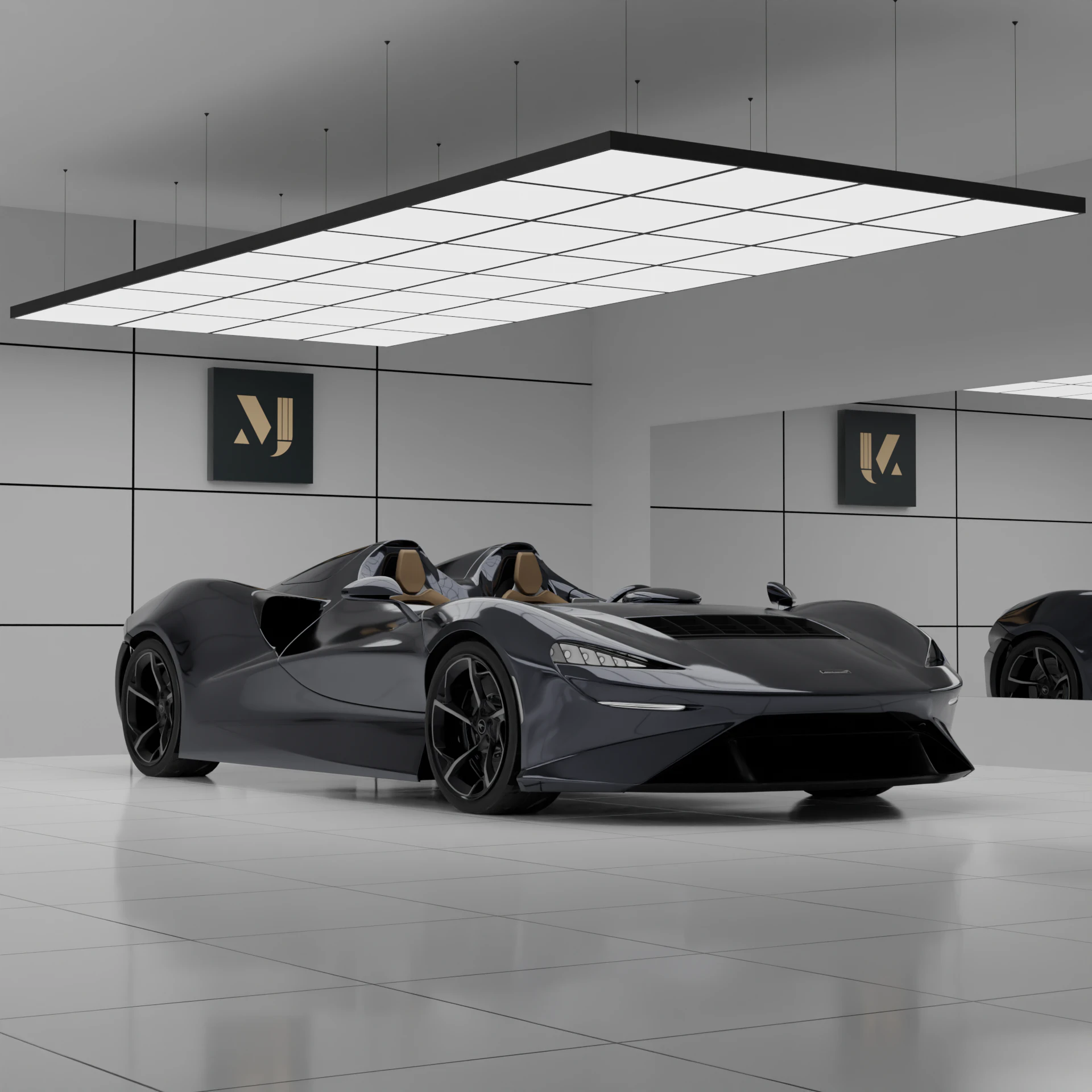 McLaren Elva car 3D Model .c4d .max .obj .3ds .fbx .stl .blend