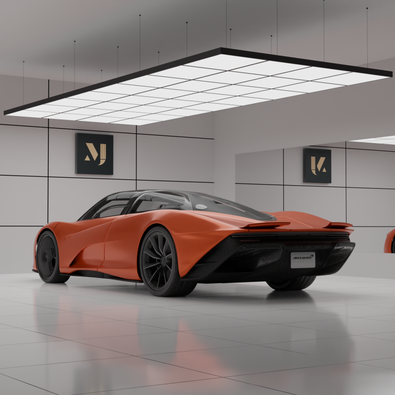 McLaren Speedtail car 3D 模型 .c4d .max .obj .3ds .fbx .stl .blend 