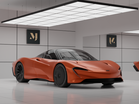 McLaren Speedtail car 3D 模型