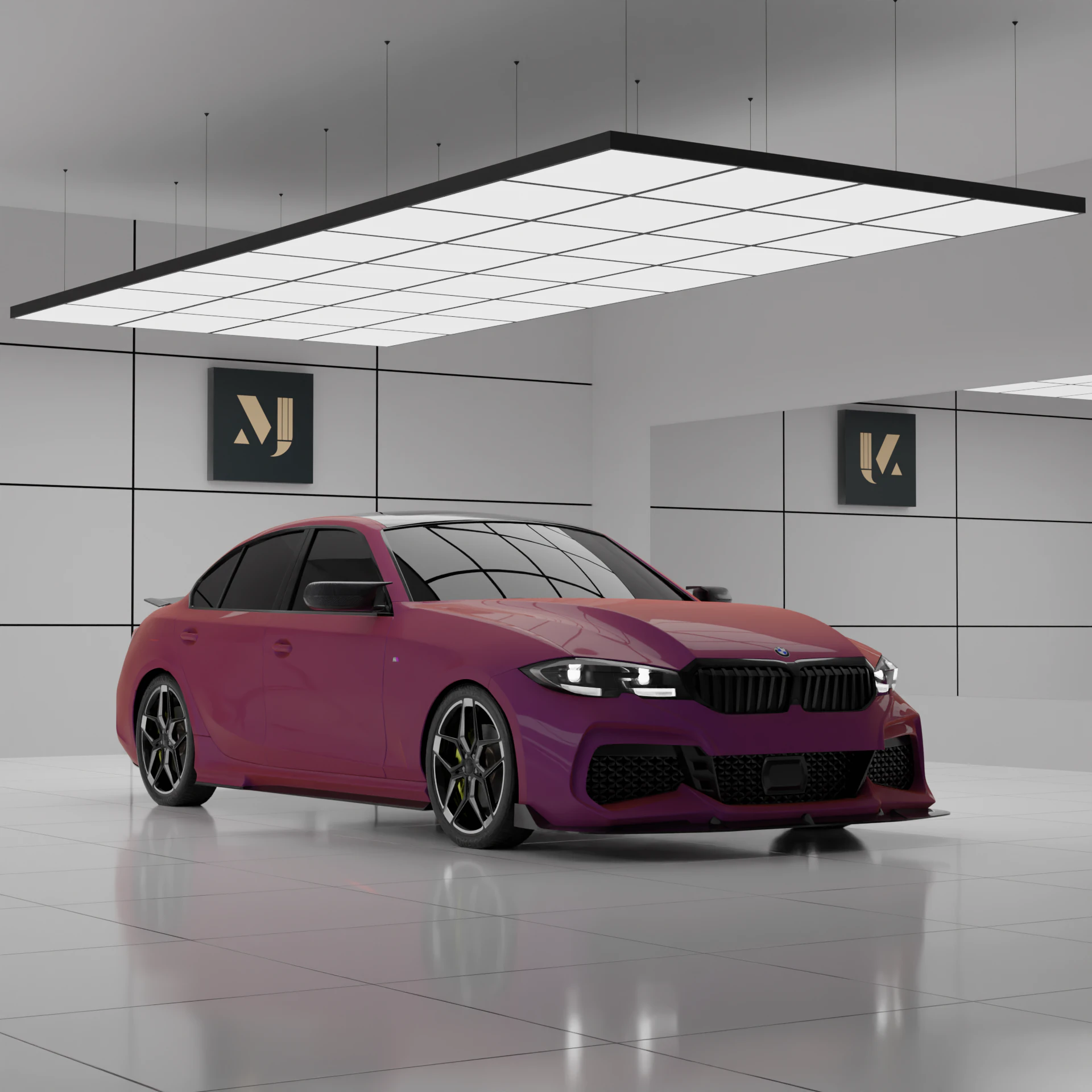자동차 m340i 3D 모델 .c4d .max .obj .3ds .fbx .stl .blend 