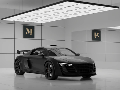 AUDI R8 Sport drift racing 3D Model