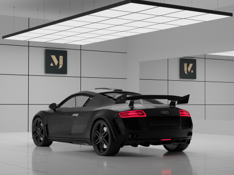 AUDI R8 Sport drift racing 3Dモデル
