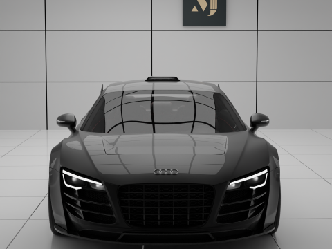 AUDI R8 Sport drift racing 3Dモデル