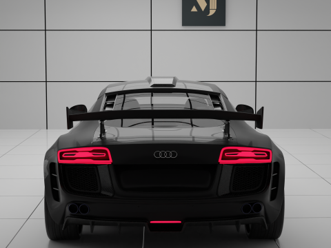 AUDI R8 Sport drift racing 3Dモデル