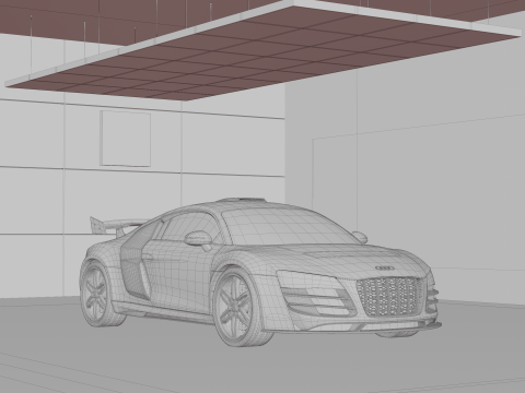 AUDI R8 Sport drift racing 3Dモデル