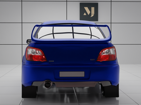 Cartoon car low poly 3D Model