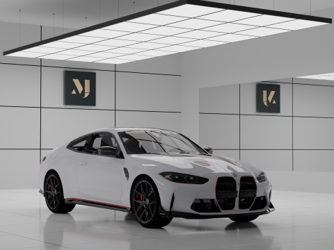 Car m4 CSL 2023 Modèle 3D