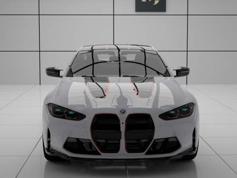 Car m4 CSL 2023 3D-Modell