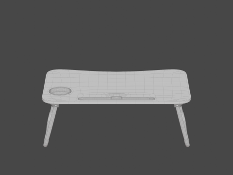 Work desk with board Modello 3D
