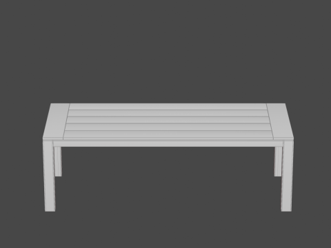Wooden table Model 3D