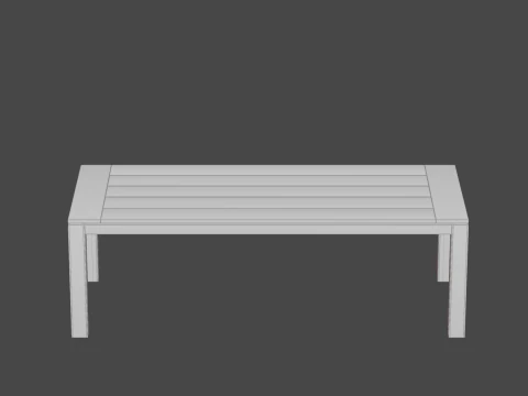 Wooden table 3D Model